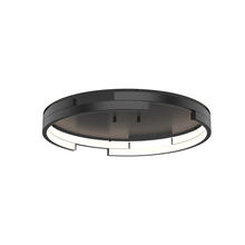  FM52719-BK - Anello Minor 19-in Black LED Flush Mount